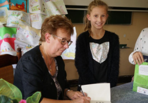 Spotkanie z pisarką Grażyną Bąkiewicz.