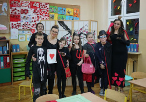 Andrzejkowy wieczór wróżb i magii uczniów z 5c.