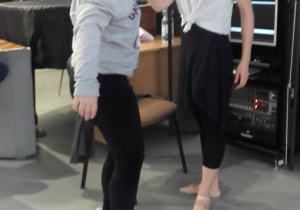 Na warsztatach artystycznych w Teatrze Wielkim.