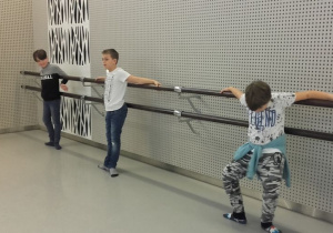 Na warsztatach artystycznych w Teatrze Wielkim.