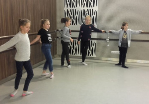 Na warsztatach artystycznych w Teatrze Wielkim.