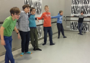 Na warsztatach artystycznych w Teatrze Wielkim.