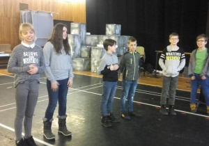 Na warsztatach artystycznych w Teatrze Wielkim.
