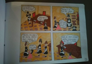 Wystawa komiksów w Pałacu Herbsta.