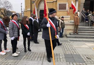 Poczet sztandarowy- Święto Niepodległości.