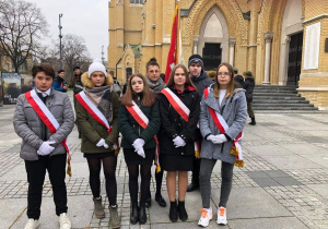 Poczet sztandarowy- Święto Niepodległości.