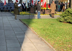 Poczet sztandarowy- Święto Niepodległości.