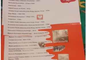 Plakat z biało- czerwoną