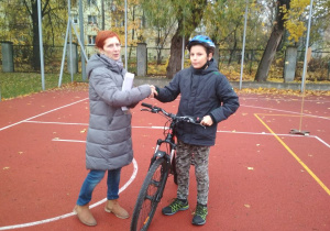 Egzamin na kartę rowerową.