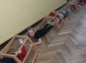 Mikołajkowe nocowanie klas trzecich.
