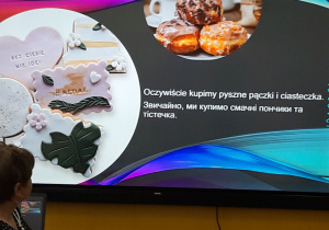 Zajęcia w klasie 2b- slajd