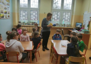 Zajęcia z przedszkolakami.