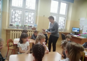 Zajęcia z przedszkolakami.