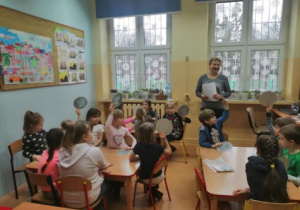 Zajęcia z przedszkolakami.