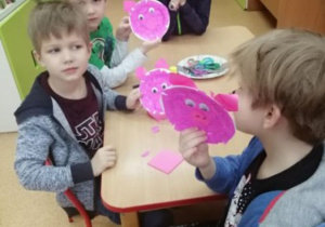 Zajęcia z przedszkolakami.