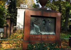 Wzruszająca płaskorzeźba- nagrobek doktora Jonchera,