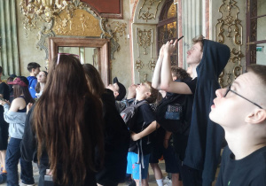 Wnętrza zamku w Książu
