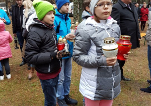Delegacja uczniów SP 37 w Łodzi.