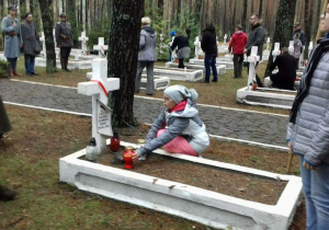 Delegacja uczniów SP 37 w Łodzi.