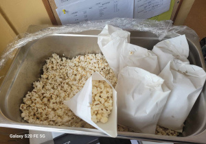 Przygotowany popcorn