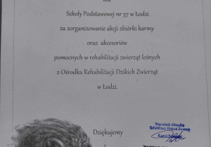Podziękowanie