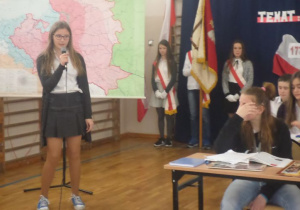 Inscenizacja w wykonaniu klas siódmych.
