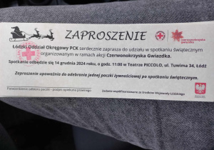 Zaproszenie dla 6 rodzin z naszej szkoły