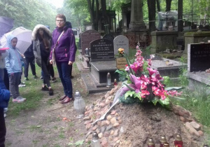 Wycieczka na cmentarz żydowski.