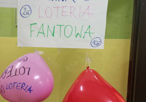 Balony z napisem loteria