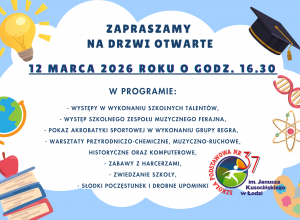 Zapraszamy na Dzień Otwarty naszej szkoły!