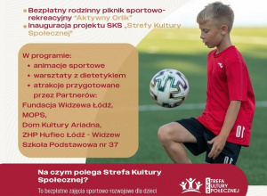 Zaproszenie na bezpłatny rodzinny piknik "Aktywny Orlik"